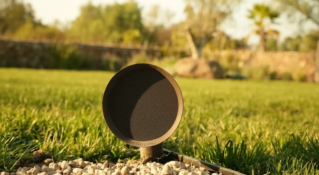 Bocina minimalista de jardín